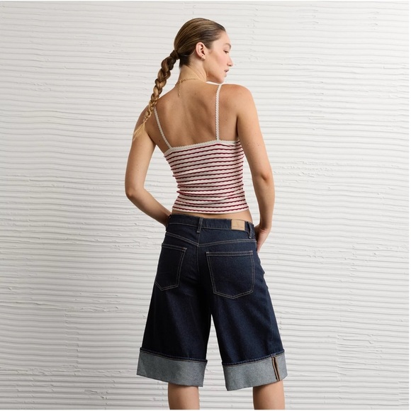 Women’s AE Lace Trim Cami, Raspberry Peak, Small - Picture 2 of 8